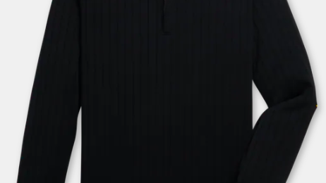 DROP NEEDLE HALF-ZIP GATHERED WAIST
